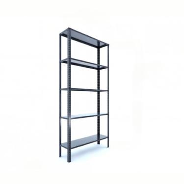 Imagem de Prateleira Armário Estante De Aço Multiuso 60 Cm 5 E 6 Divisória(198 Cm 5 Divisórias Preto)