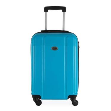 Imagem de Mala de Bordo Pequena para Viagem Abs Ika Continental Cadeado Integrado Rodas 360 Turqueza Tam Pp - Turqueza, PP