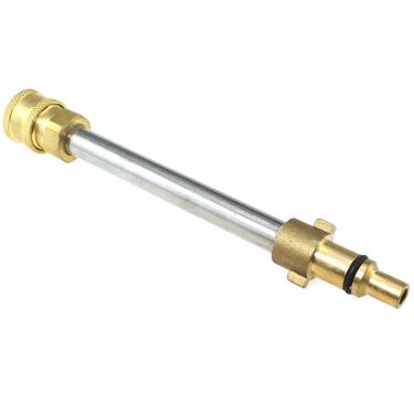 Imagem de TAODAN Adaptador de pistola de lavagem de alta pressão de substituição de metal, conector rápido de 1/4 de polegada, extensão de conexão de pulverizador de espuma para lavagem de carro