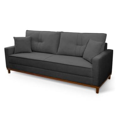 Imagem de Sofá Living Malibu 1,50m Grafite Bouclê - King House