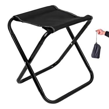Imagem de Banco Baquenta Dobravel Banquinho Cadeira Portatil Camping Acampamento