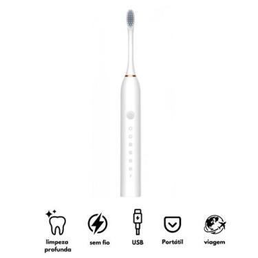 Imagem de Escova Elétrica Com Limpeza 3em1 Dental E Oral - RELET