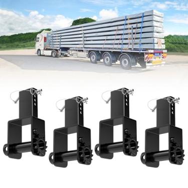 Imagem de Guincho de bolso de estaca de reboque atualizado 2025, resistente, 4 peças, suporte de bolso, capacidade de 7.348 kg e limite de carga de 2.449 kg para guinchos de caminhão de reboque de mesa