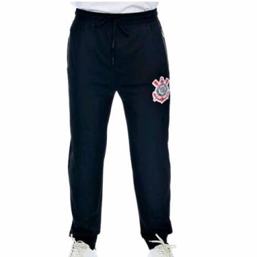 Imagem de Calça Masculina Com Zíper Impermeável Oficial Corinthians, G