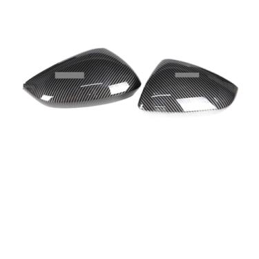 Imagem de Capa de espelho retrovisor lateral de carro de fibra de carbono/ABS 2x Capa de substituição compatível com A3 S3 RS3 8Y RS 3 2021-2024(1 pair Carbon look)