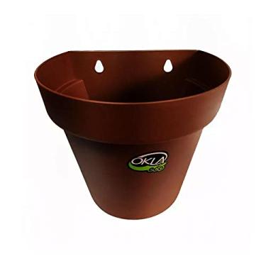 Imagem de Vaso de Parede Okla Bari Eco Tabaco para Jardim - Tamanho 1