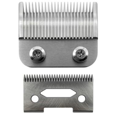Imagem de Kit de lâmina de aparador de cabelo padrão ajustável com 2 furos de precisão profissional compatível com lâminas Wahl Clipper Super Taper, Taper 2000, 5-Star Senior, Magic Clipper