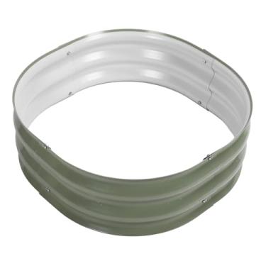 Imagem de Yosoo Kit de Cama de Jardim Elevada, Frutas de Plantador de Flores de Frutas Com Bordas de Segurança e Luvas, Caixas de Plantador Galvanizado para o Ar Livre, Canteiros de Metal (luz verde)