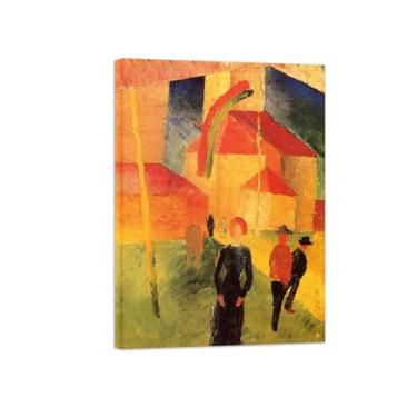 Imagem de Pinturas Famosas em Tela-Quadros Decorativos-Church-Pôster e Impressões para Sala de Estar e Casa 50x70cm20x27in Tela Embrulhada