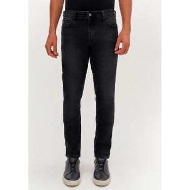 Imagem de Calça Jeans Masculina Skinny Preta Estonada-Masculino