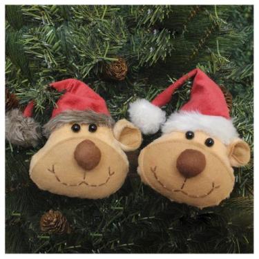 Imagem de Enfeite Pendente Para Árvore De Natal Ursinho 15cm 12 Unidades - Gici 