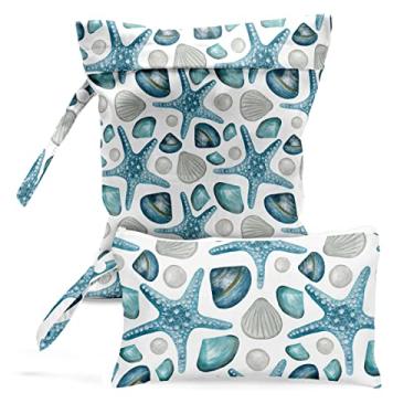 Imagem de zcyxuuw Bolsa Molhada, Seca Para Roupa De Banho, Viagem, Praia, Piscina, Fraldas, Roupas Sujas Ioga, Artigos Higiene Pessoal, Maquiagem, Decoração Flores Abelha Fofa E Reutilizável À Prova D'Água, C