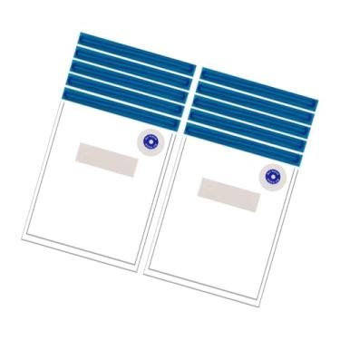 Imagem de ＫＬＫＣＭＳ 10Pcs Saco a vácuo com zíper para lanches e frutas, saco hermético para preparação de refeições, 22x34cm