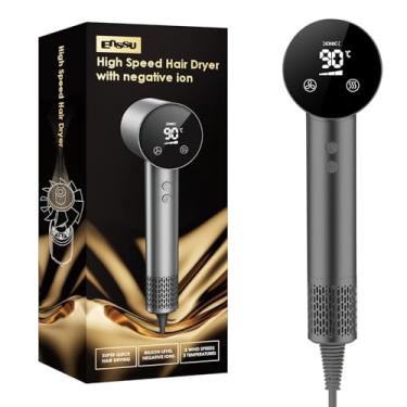 Imagem de Marvljojo Secador De Cabelo Iônico Profissional - 110.000 Rpm, Alta Velocidade, Leve, Secador De Cabelo Potente De 1500 W Com Botão Cool Shot, Dupla Voltagem, Bico Concentrador E Controle Inteligen