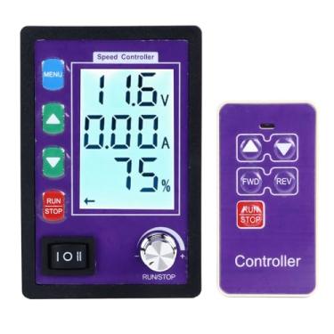 Imagem de Controlador de motor CC Controle remoto sem fio Dual Dual Velocide Dual Monitoramento de corrente CW CCW Revulador de velocide do motor reversível com tela LCD para robótica de