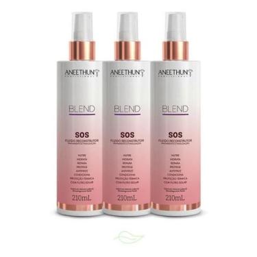 Imagem de Kit Aneethun Blend 3 Sos Fluído Reconstrutor Pronta - Aneethun Profíss