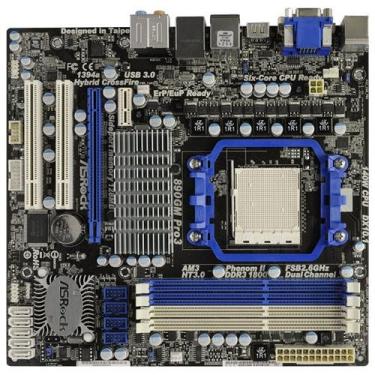 Imagem de ASRock Placa mãe 890GM PRO3 R2.0 Socket AM3/ AMD 890GX/ Hybrid CrossFireX / SATA3 e USB3.0/ A & GbE/MATX