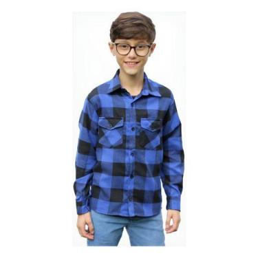 Imagem de Camisa Flanela Xadrez Cowboy Infantil E Juvenil 1 Ao 16. - Maximus, Az