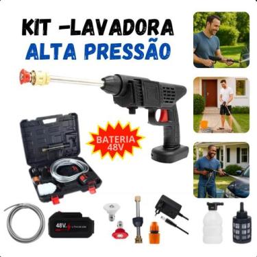 Imagem de Pistola Lavadora Alta Pressão  Recarregável e Portátil, Ideal para Lim