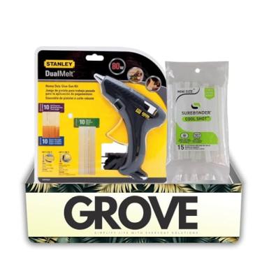 Imagem de Conjunto de pistola de cola quente Stanley 80 W com mini bastões de cola – Configurações de calor alto e baixo para artesanato, reparos e projetos leves em várias superfícies – Conjunto de presente (2
