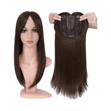 Imagem de Toppers de Cabelo Sintético Longo e Liso - 14'' e 18'' com Franja - Ap