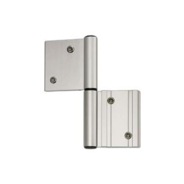 Imagem de Dobradica encaixe linha 42 dupla sd-333 porta giro abrir aluminio fosc