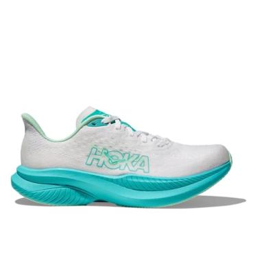 Imagem de HOKA Tênis feminino Mach 6, Branco/azul cielo, 36