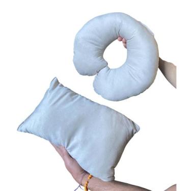 Imagem de Kit 2 Almofadas Lash Design In9 Decor Estética Pescoço e Quadrada, Vel