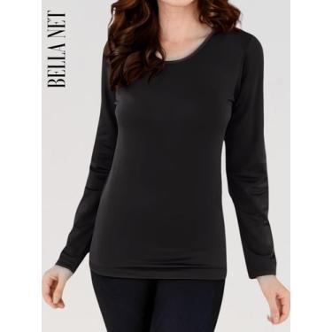 Imagem de Blusa Térmica Feminina com Proteção UV Blusa Quentinha Pra o Frio Prem