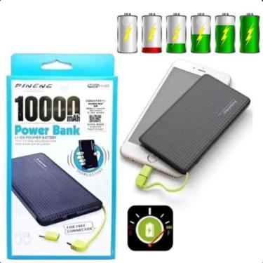 Imagem de Power Bank 10.000mAh Pineng Pn951 Carregador IOS - ASAF