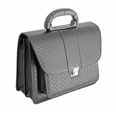 Imagem de Pasta Capanga Matelasse Preta Alça Plástica 11x20x25 cm