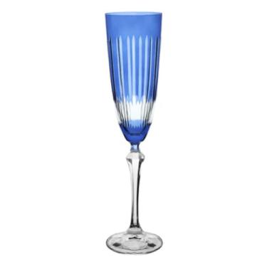 Imagem de Taça Lapidada Elizabeth Champanhe 200ml 1un (Azul)