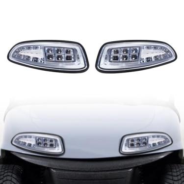 Imagem de Orle Oko Kit de luz de LED para EZGO RXV 2008-UP modelos de carrinho de golfe elétrico ou gás substituição frontal de faróis de 12 V conjunto de luz para EZGO RXV