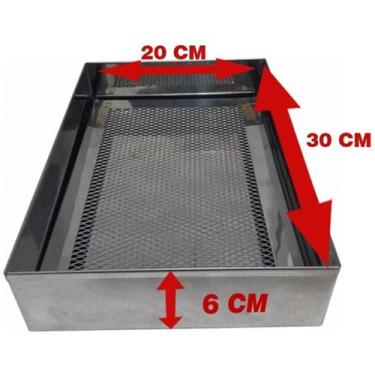 Imagem de Secador Escorredor De Batata Frita 20X30X6Cm Pastel Salgados - Pr Vari