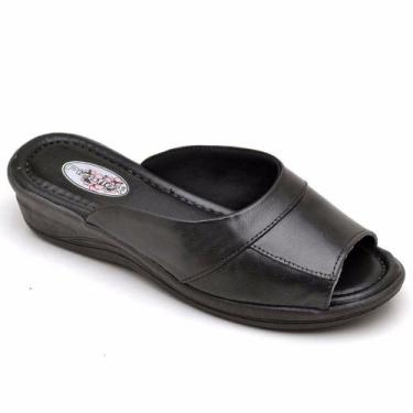 Imagem de Tamanco Feminino Ortopédico Anabela Anti Stress Rasteira Slide Confort