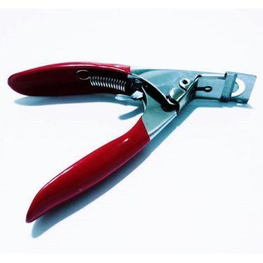 Imagem de Cortador Alicate Vermelho P/ Unhas Postiça Gel Acrigel Porcelana Tips 