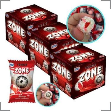 Imagem de Halloween 3 caixas chiclete olho doce bala dia bruxas oferta - loja do