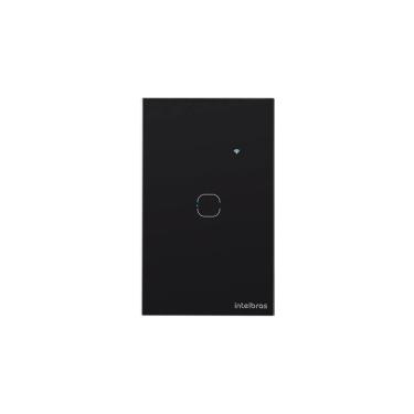 Imagem de Interruptor Inteligente Touch Wi-Fi 1 Tecla Preto - Intelbras EWS 1001 PT