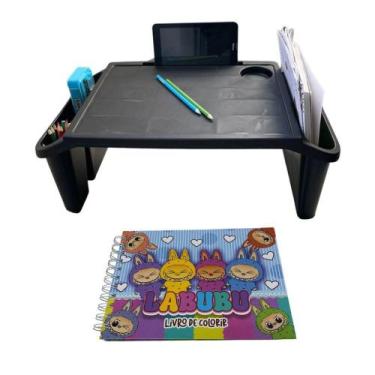 Imagem de Mesa Apoio Infantil + Livro De Capa Dura  48 Páginas Para Colorir, Cri
