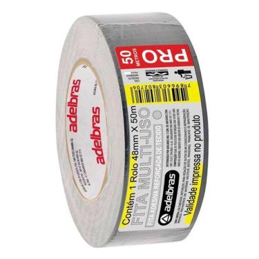 Imagem de Fita adesiva prata multiuso Silver Tape 48mmx50m Adelbras