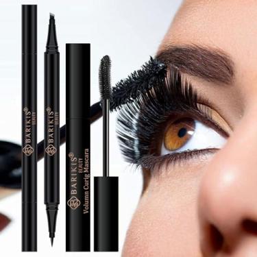 Imagem de Carimbo delineador preto Wingliner-Winged Eyeliner Stamps for Perfect Wing Cat Eyes Stamp Eyeliner, delineador líquido de longa duração, impermeável, à prova de manchas, 2 pacotes (preto + marrom