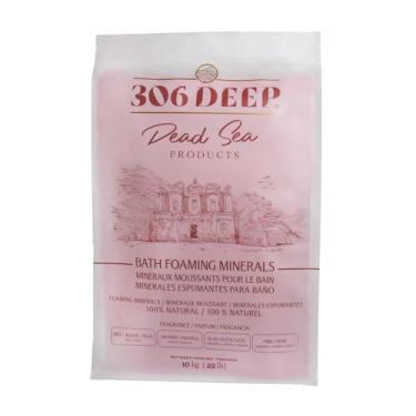 Imagem de 306 sais de banho do mar morto profundo minerais espumantes - mineral grosso do mar morto vermelho para imersão com óleos essenciais de rosa, alternativa aos flocos de magnésio e sal de Epsom