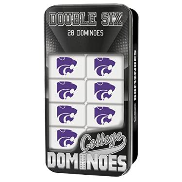 Imagem de MasterPieces NCAA Kansas State Wildcats Edição de colecionador Double Six Dominoes