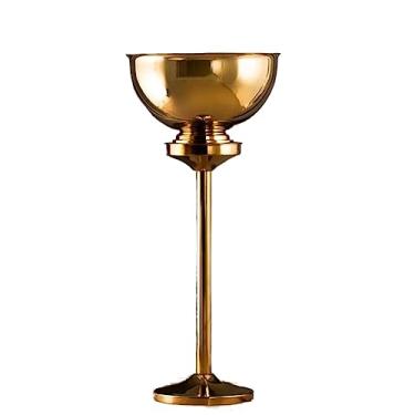 Imagem de balde de vinho Balde de champanhe aço inoxidável polido com refrigerador vinho pé autônomo e adega balde gelo para bar cozinha ao ar livre Refrigerador de cerveja(Gold)