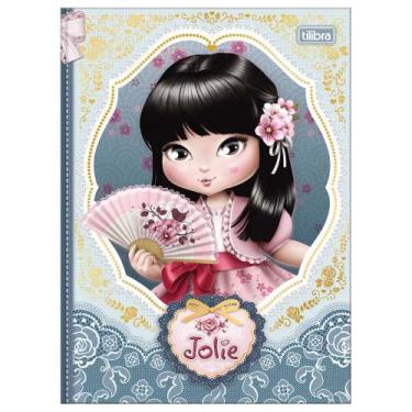 Imagem de Caderno Colegial Brochura Jolie 160 Folhas Capa Dura 17,6 x 23,9cm Til