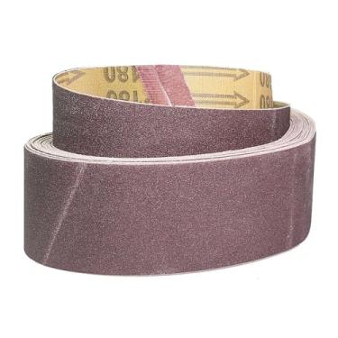 Imagem de Lixadeira de correia de roda centrífuga de borracha de 150 mm, 6 x 2 polegadas, 6 x 1 polegada, mangas de lixa 473 x 50 mm, P180 x 10 peças