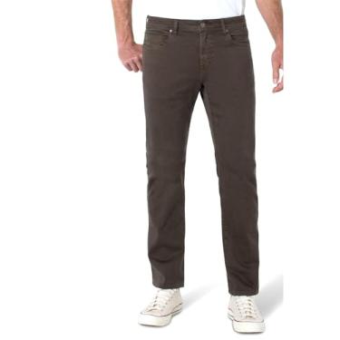 Imagem de Liverpool Regent Calça masculina jeans de cor reta relaxada – Estilo de cinco bolsos – Tecido de mistura de algodão latido 32 32, Latido, 32W / 32L