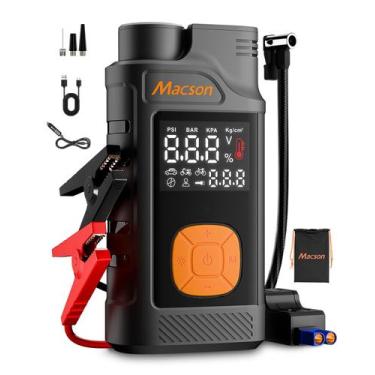 Imagem de Compressor de ar Jump Starter + 1500A MACSON M180B19G-006
