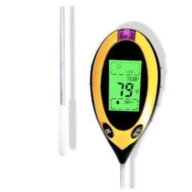 Imagem de 4-Em-1 Teste De Solo Ph Umidade Medidor De Temperatura Luz T
