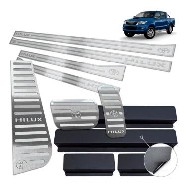 Imagem de Soleira Pedaleira Auto. Descanso Hilux 2006 A 2012 Prata AR